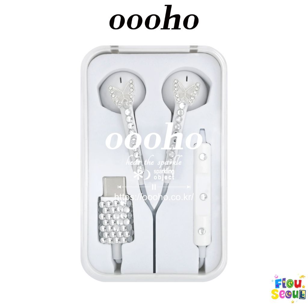 [OOHO] หูฟัง Hear the Sparkle (TYPE-C) – หูฟังคริสตัลแฮนด์เมด