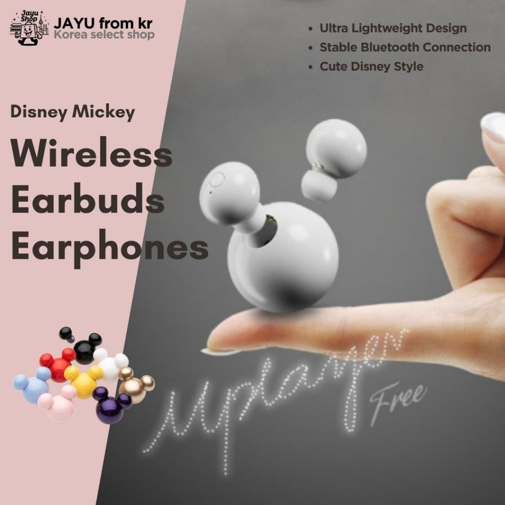หูฟังไร้สาย Disney Mickey หูฟังน้ําหนักเบา [IRIVER] Mplayer
