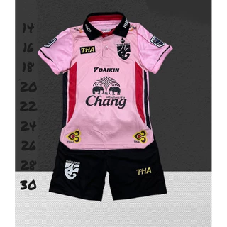 ชุดบอลชุดกีฬาเด็กเสื้อพร้อมกางเกงผ้านิ่มเย็นใส่สบายขนาดไซร้เด็ก1ขวบถึง13ขวบ
