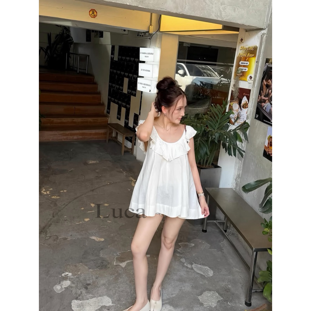 BEE TOP - เสื้อเชิ้ตคอปกผ้าลินิน - A32