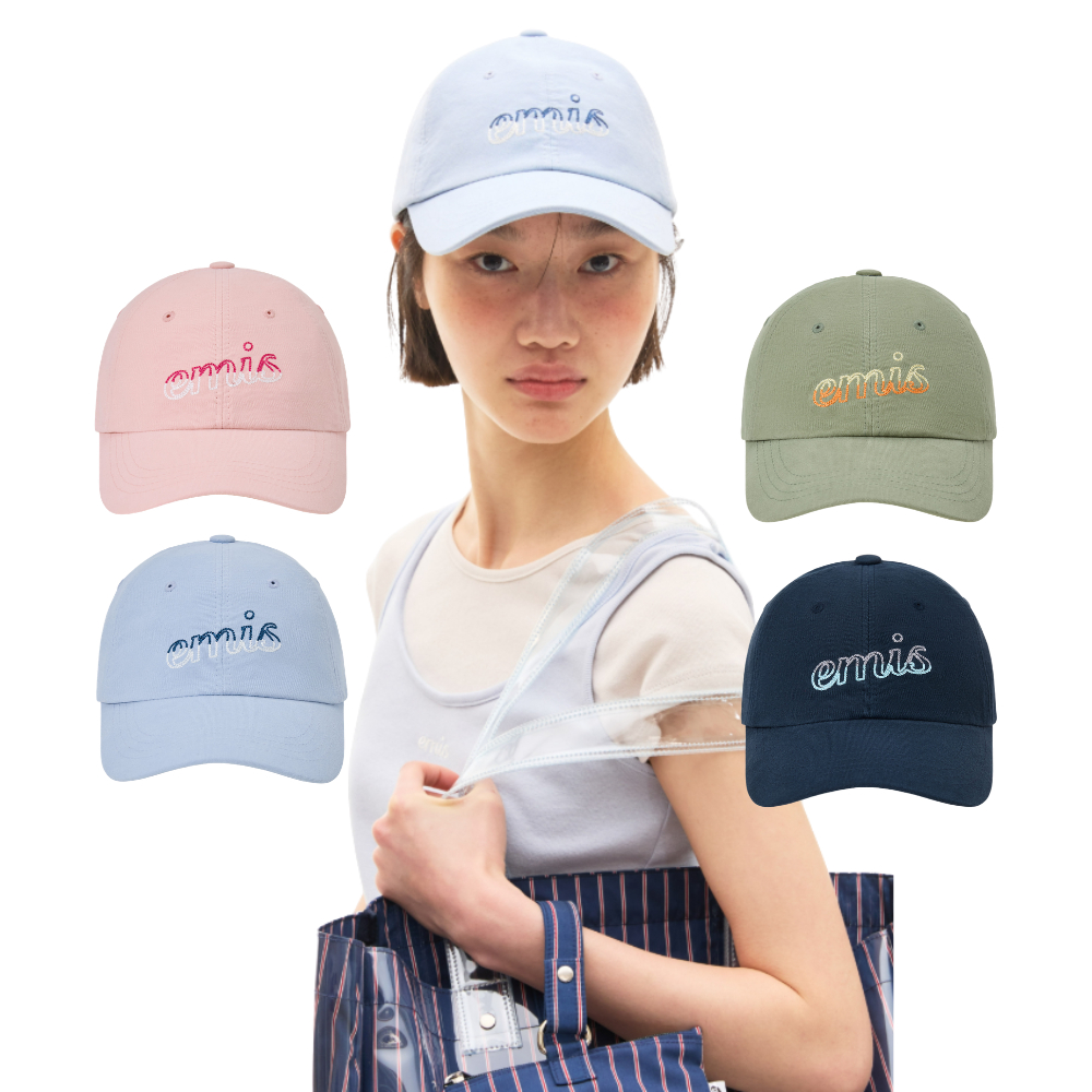 🇰🇷 EMIS EMIS Official ส่งตรงจากเกาหลี หมวกแก๊ป Karina aespa Same Style Han So-hee Same Style ไอดอลเก