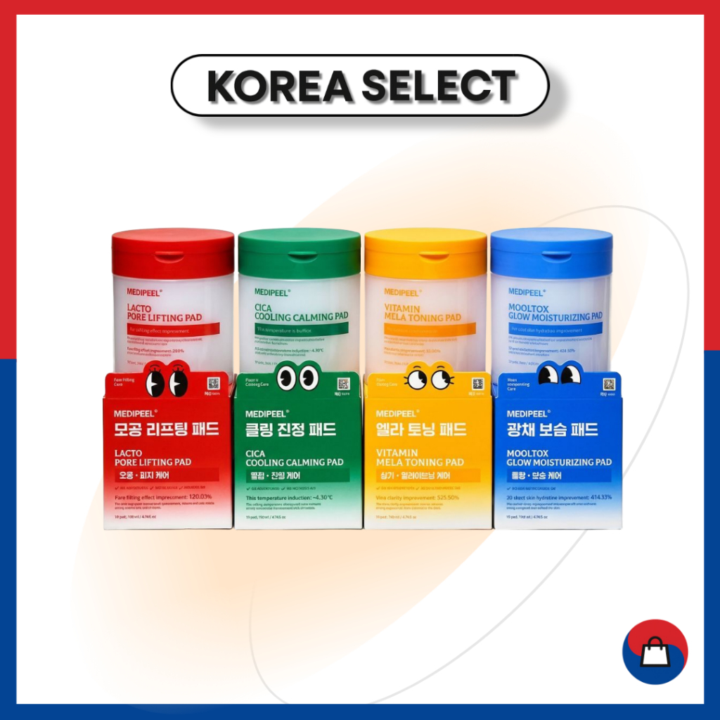 [MEDIPEEL] Toner Pad Line 50 แผ่น (Vitamin / Cica Calming / Moisturizing / Pore Lifting)