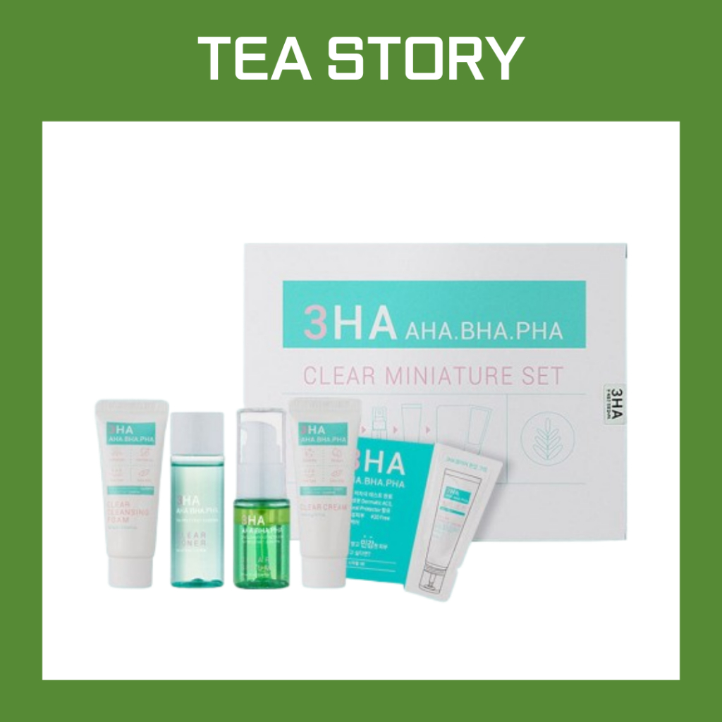 [ESFOLIO] 3HA Clear Miniature Set/ Travel Kit ( Toner/ Foam/ Cream/ Serum/ Tone Up)