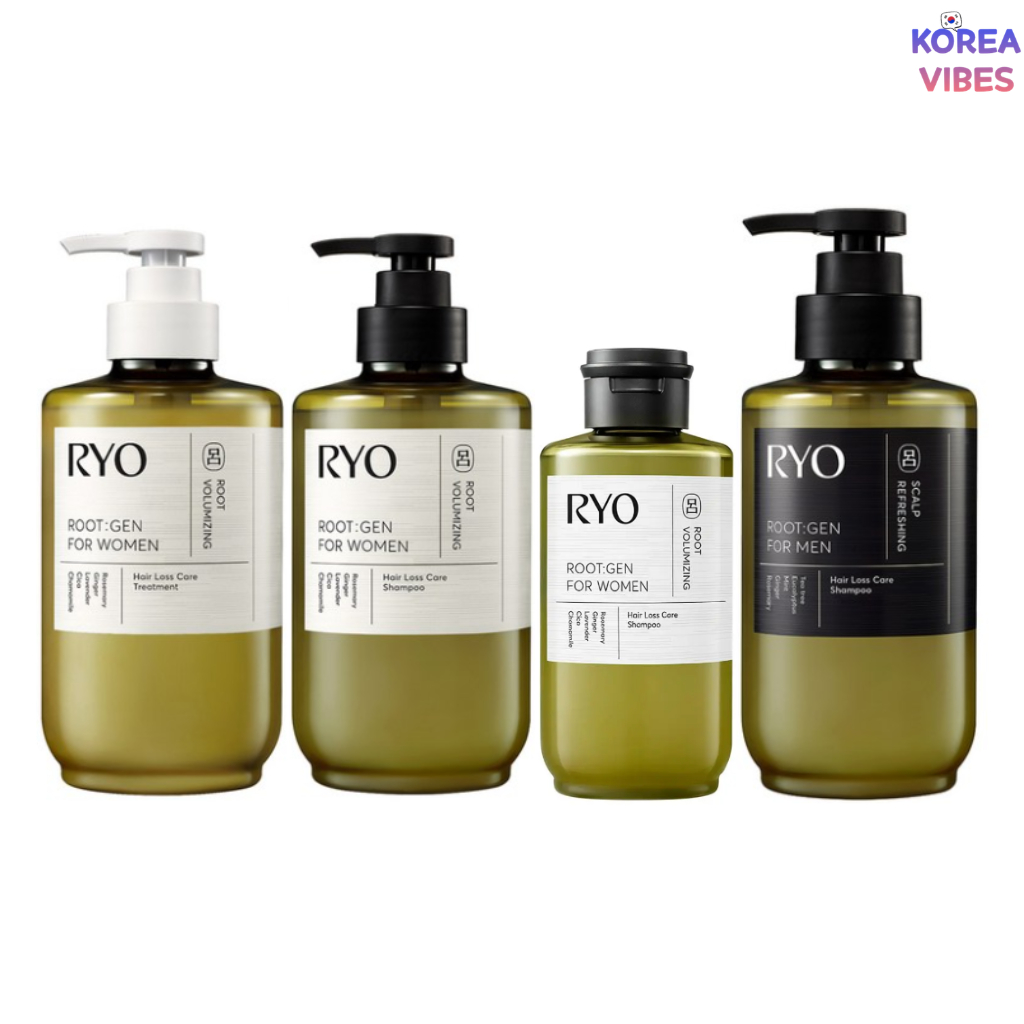 Ryo Root:Gen Hair Loss Care Shampoo, Treatment 335ml
