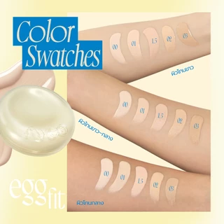 [fwee] [ชุดรีฟิล] Cushion Egg-fit Cover (+Refill 13g / Puff 2ea)