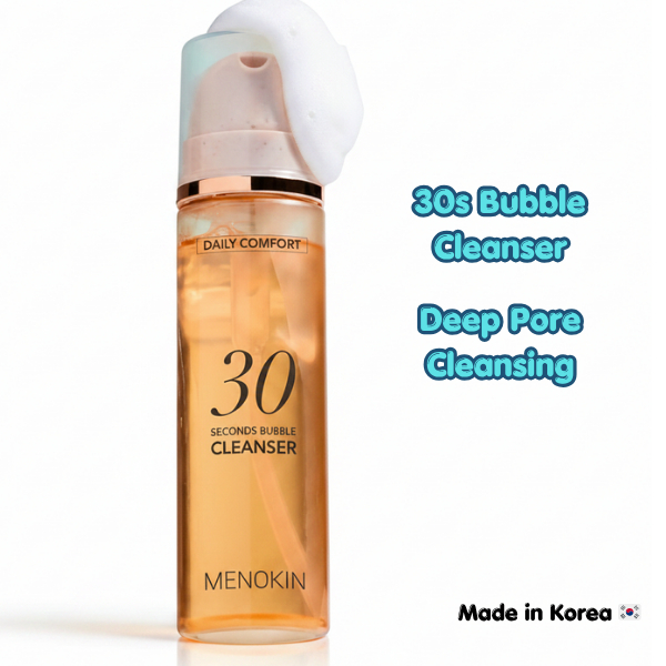 MENOKIN 30 Seconds Bubble Cleanser Daily Comfort Foam Cleanser 150ml Korean Facial Cleanser
