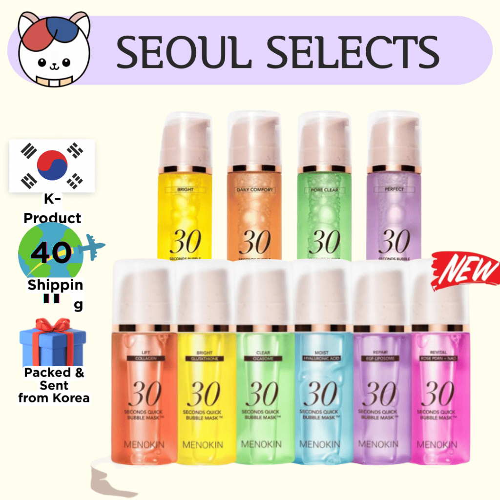 [MENOKIN] 30 Sec Quick Bubble Mask & Bubble Cleanser Collection 6 ประเภท / 4 ประเภท