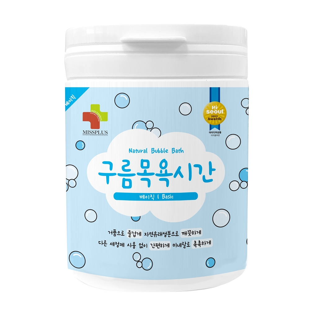 MISSPLUS Cloud Bath Time Basic Baby Bubble Bath Unscented 500g 1 ชิ้นเด็ก Bubble Bath Foaming Bath P