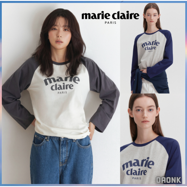 [MARIE CLAIRE] เสื้อลอยโกอาร์ค แขนยาว สไตล์เกาหลี หลากสีให้เลือก