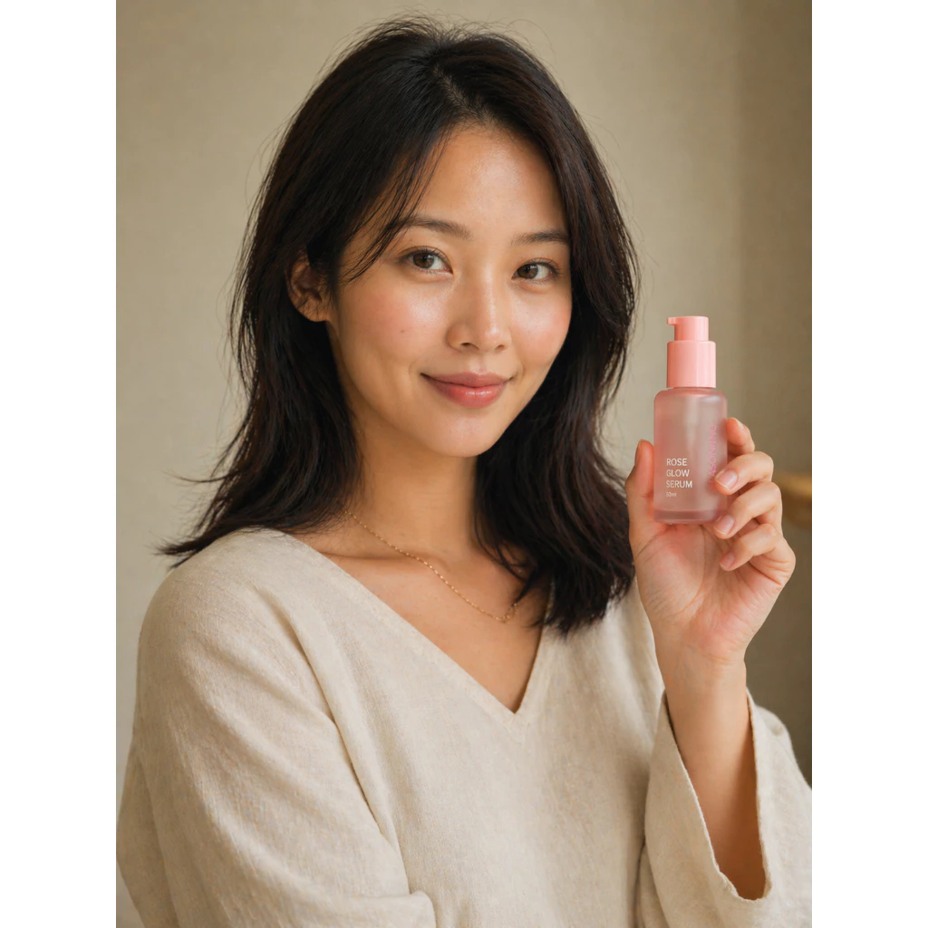 Rose Skincare Set SEASON:ING Toner Serum Cream thumbnail 4