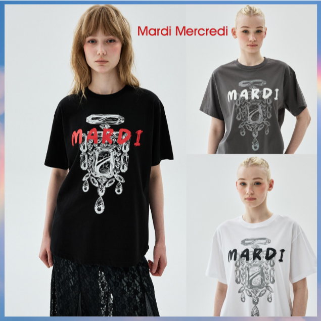 เสื้อยืด Mardi Mercredi มีลายน่ารัก นำเข้าจากเกาหลี ของแท้ 100%