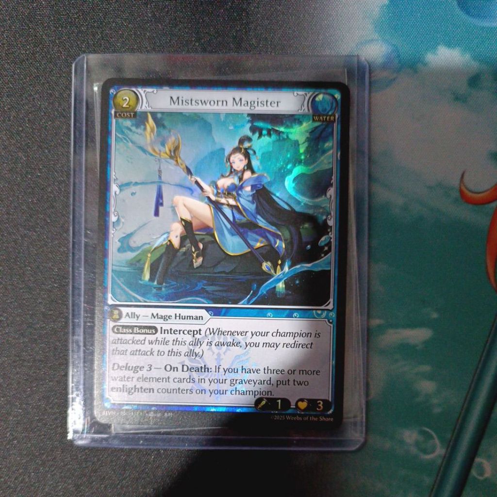 การ์ดเกม Grand Archive HVN EN-132 U Mistsworn Magister ฟอยล์