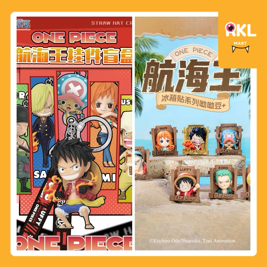 ‼️แท้ ☄️แยกตัว : พวงกุญแจ-แม่เหล็กติดตู้เย็น ONE PIECE 🏴‍☠️