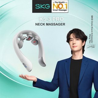 SKG K5-3 Pro Neck Massager with Heat Percussion Traction Kneading Pulse TENS EMS Pulse Massager