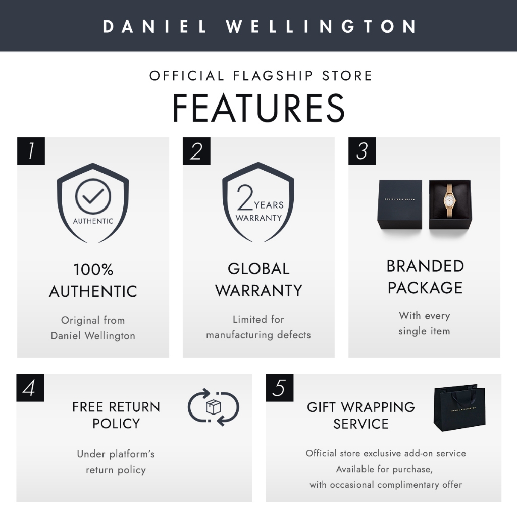 Daniel Wellington سوار شبكي Tide Ashfield — أسود — صورة 2