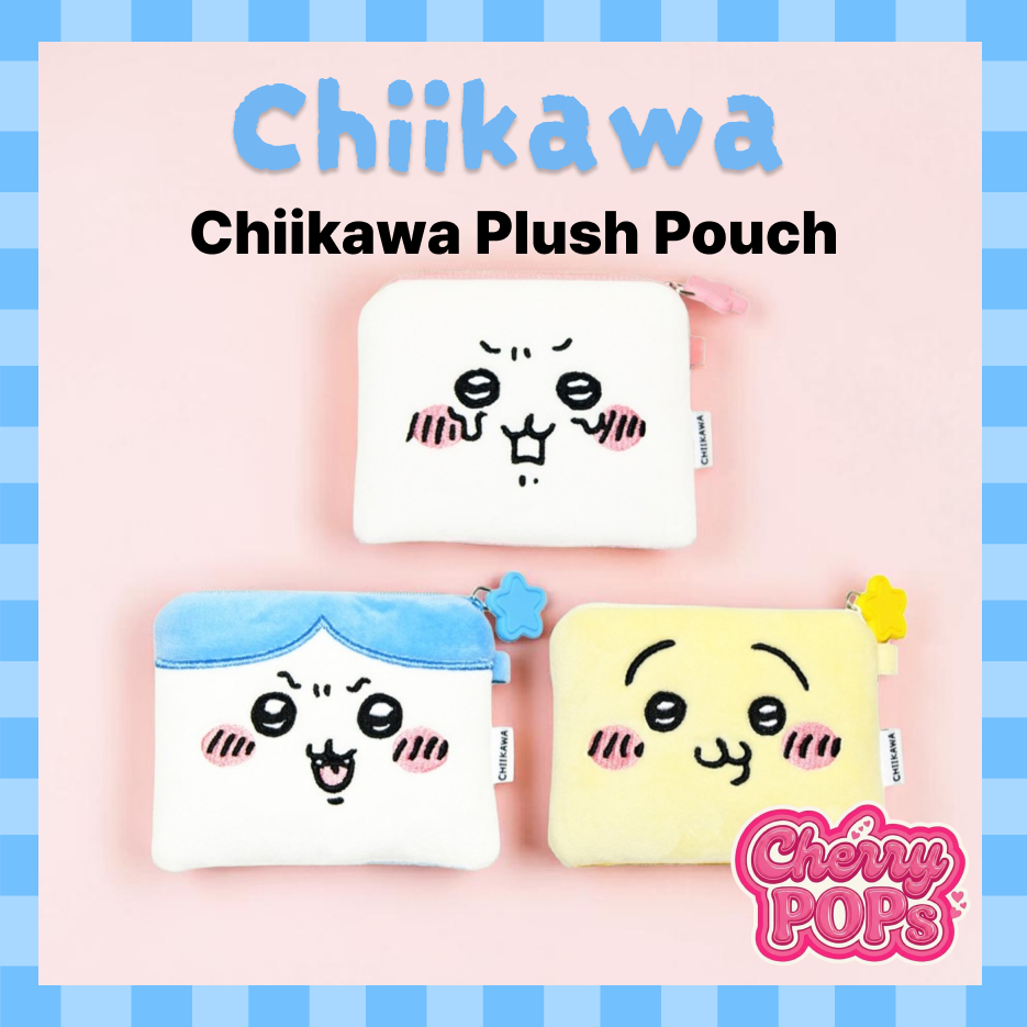 [Chikawa] Flat Plush Pouch - Chiikawa, Hachiware, Usagi