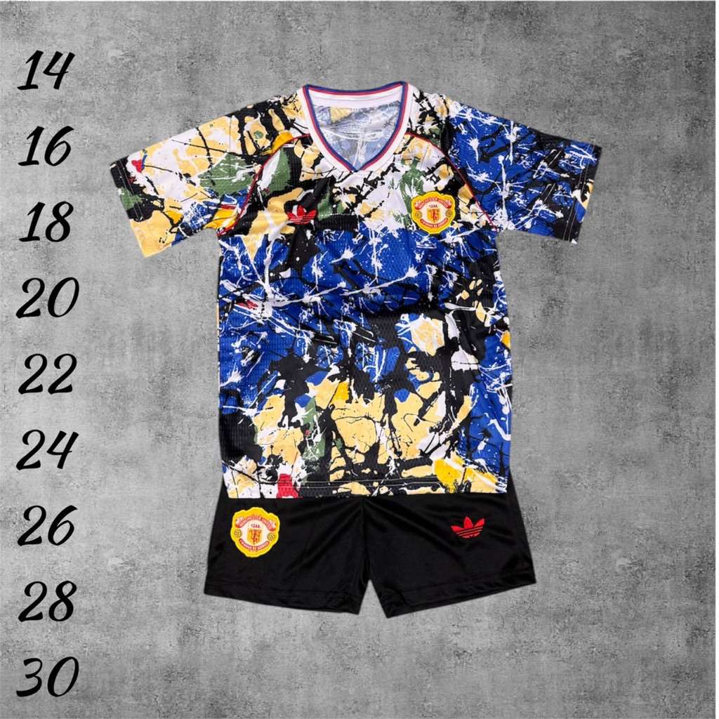 ชุดฟุดบอลชุดกีฬาเด็ก ใหม่2025 เสื้อพร้อมกางเกงผ้านิ่มเย็นใส่สบายไม่ราคายเคืองต่อผิวใส่ได้เด็กหญิงและเด็กชาย