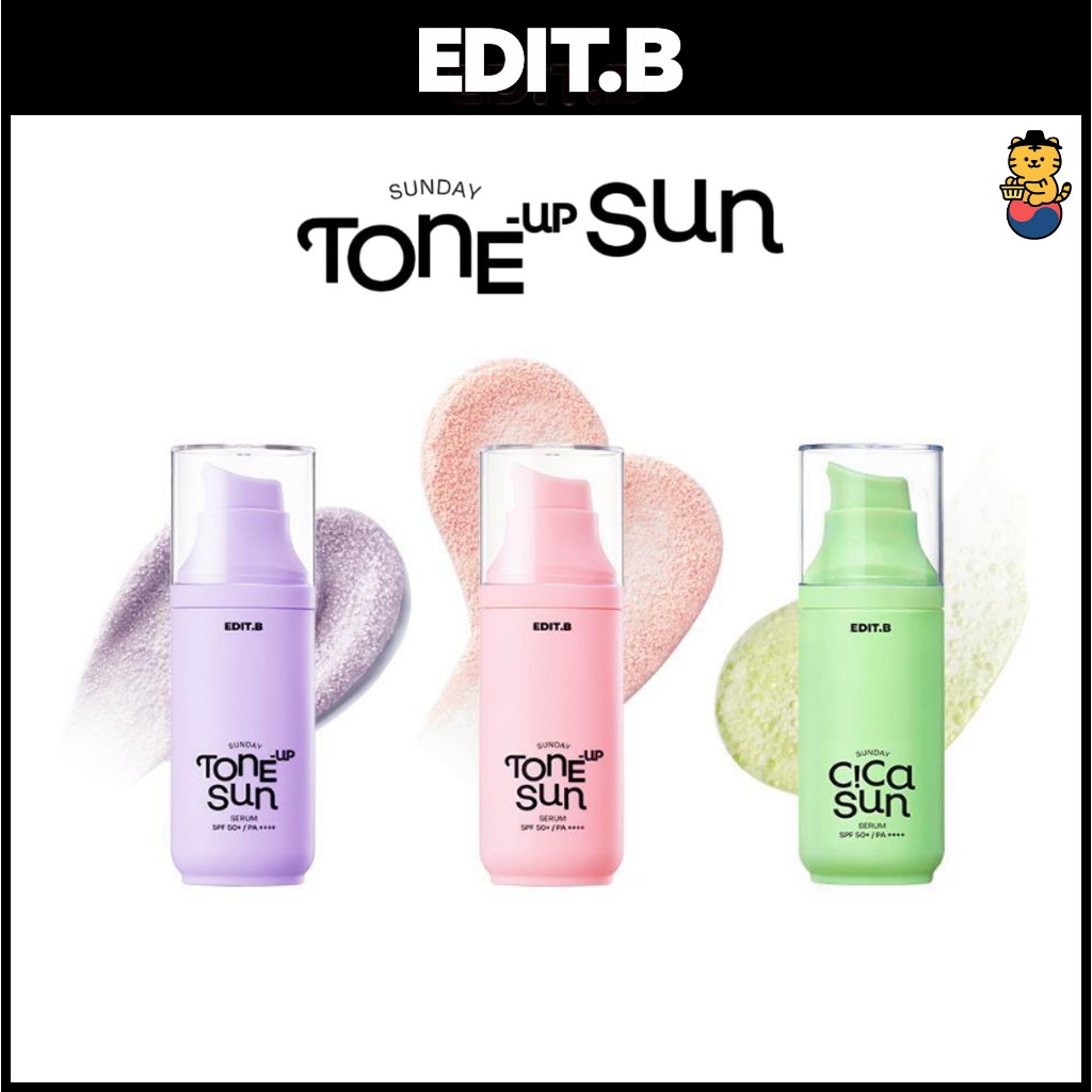 [EDIT.B] Sunday Tone-Up Sun Serum/CICA Sun Serum 55ml
