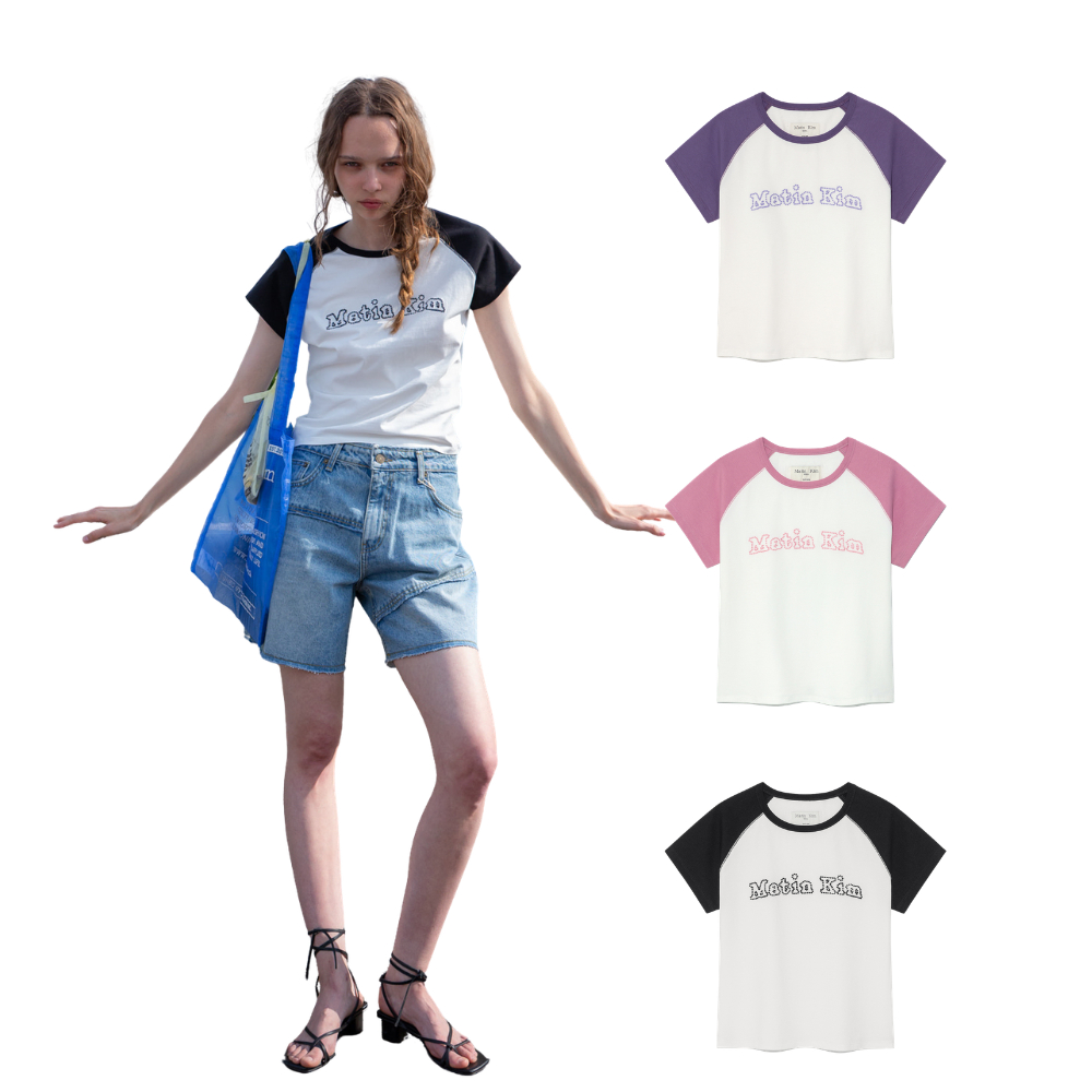 MATINKIM Matin Kim Korea ส่งตรงจากเกาหลี เสื้อยืดแขนยาว ไอดอลเกาหลีนิยม NewJeans Minji Same Style ใส