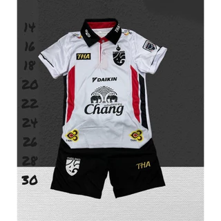 ชุดบอลชุดกีฬาเด็กเสื้อพร้อมกางเกงผ้านิ่มเย็นใส่สบายขนาดไซร้เด็ก1ขวบถึง13ขวบ