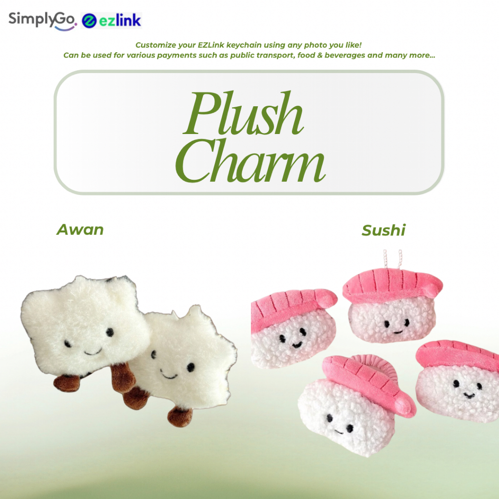 EZLink/Transportation Card พวงกุญแจตุ๊กตา Charm -