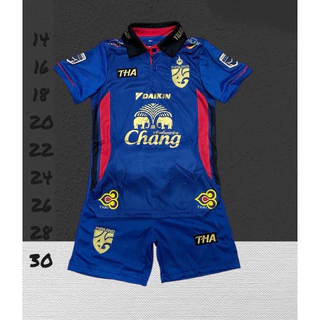 ชุดบอลชุดกีฬาเด็กเสื้อพร้อมกางเกงผ้านิ่มเย็นใส่สบายขนาดไซร้เด็ก1ขวบถึง13ขวบ