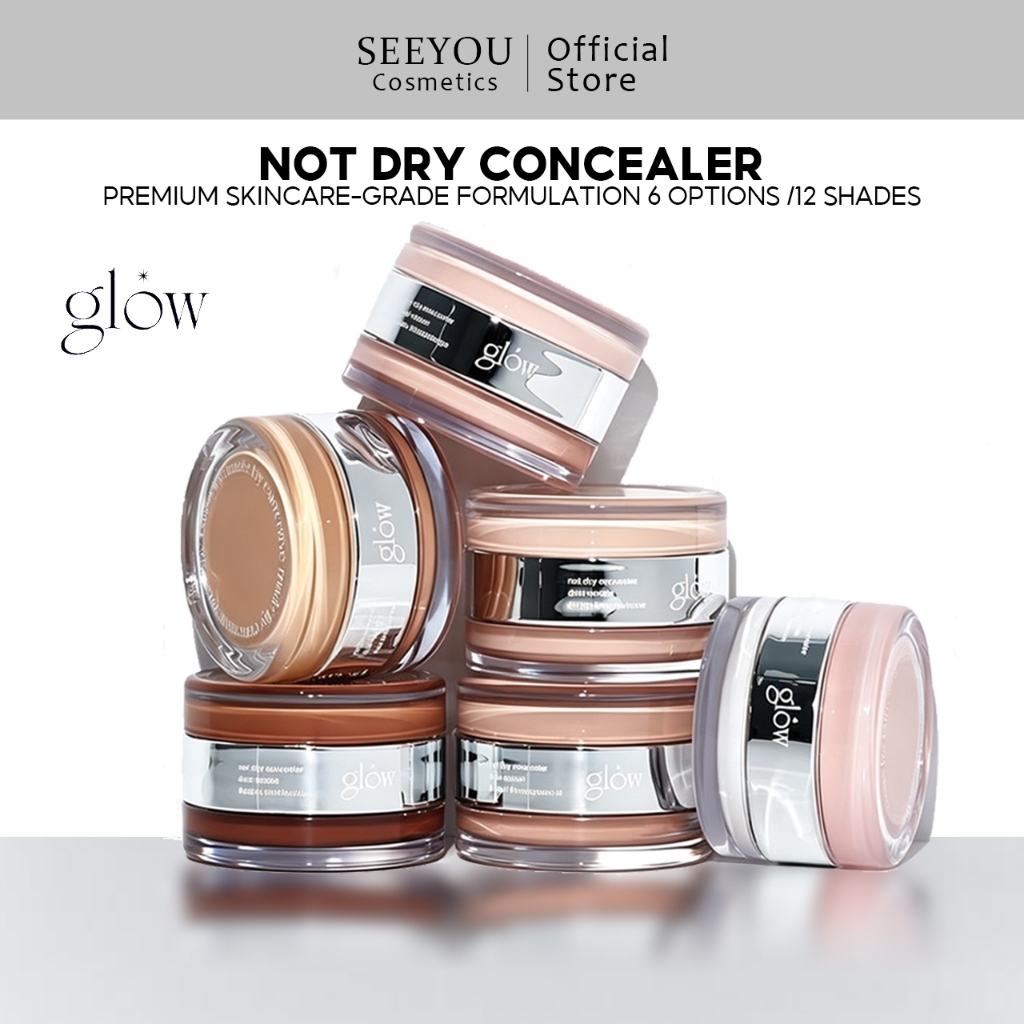 GLOW NOT DRY Concealer 10g – Hydrating Smooth Full Coverage Overs Under-Eye Circles & Blemishes