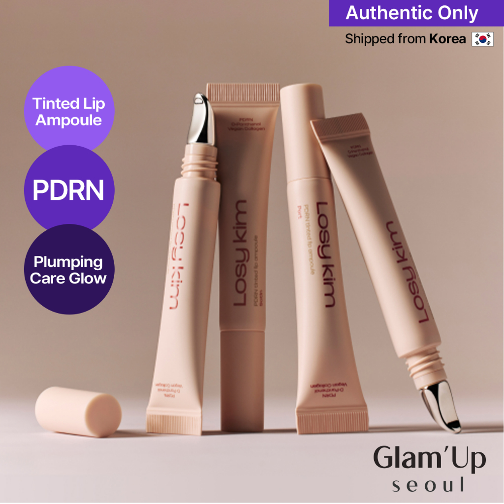 [Rosy kim] PDRN Tinted Lip Ampoule (11 สี) Plumping Glow Lip serum Neutral Shade Hydrating Vegan For