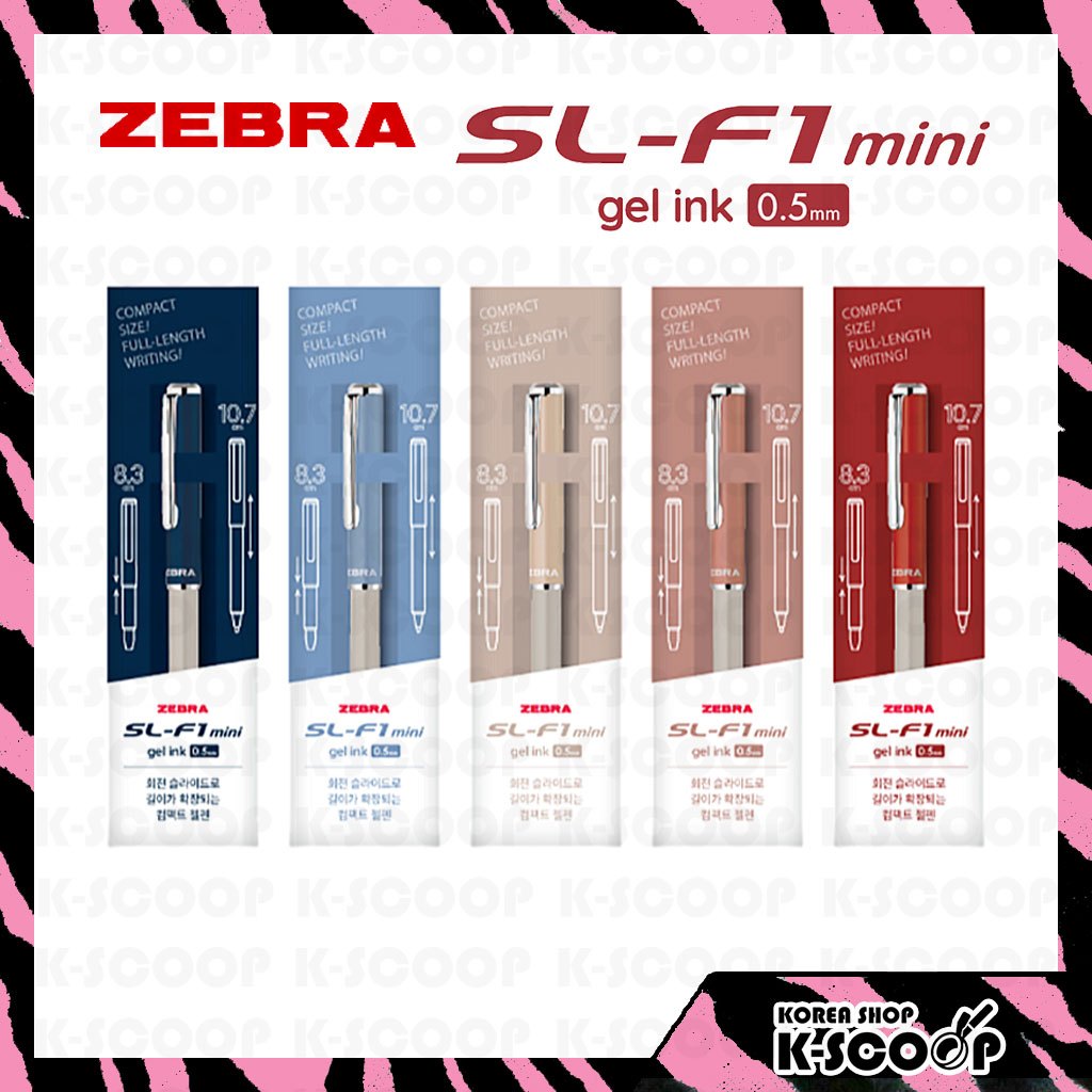ZEBRA SL-F1 Mini Telescopic Gel Pen 0.5mm Compact Pocket Pen ปากกาขนาดเล็กแบบพกพา