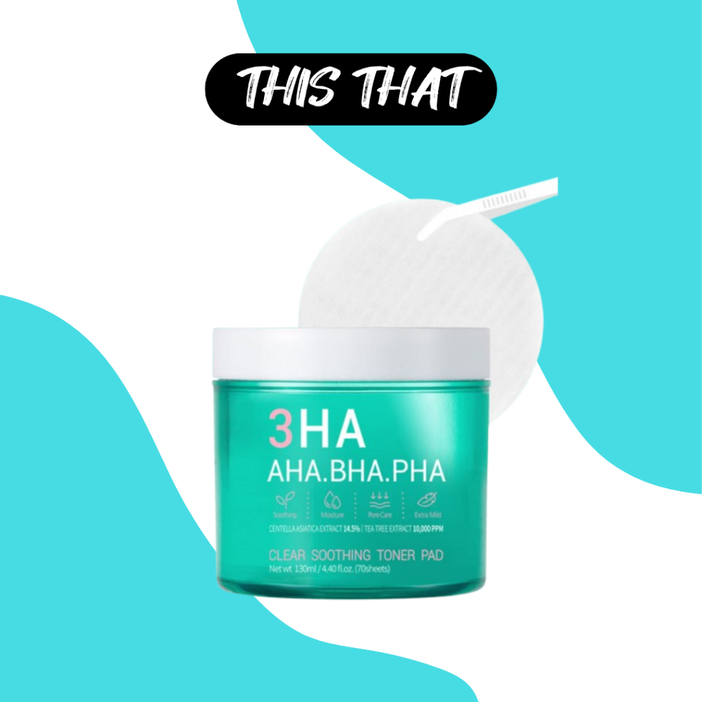 [ESFOLIO] 3HA Clear Toner Pad 70 ชิ้น 130ml