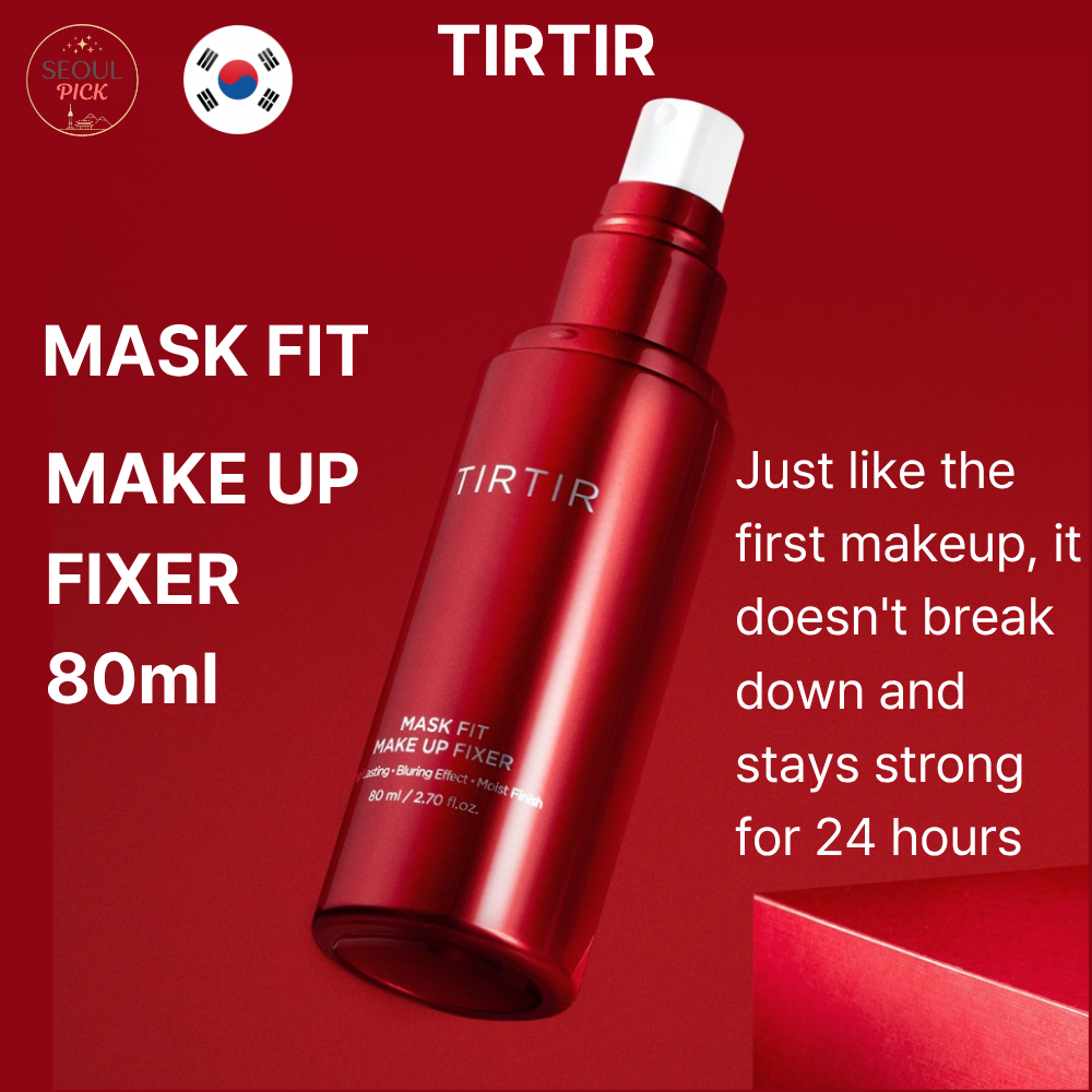 TIRTIR Mask Fit Makeup Fixer 80ml สําหรับแต่งหน้าติดทนนาน Smudge-Proof Transfer-Proof Setting Spray 