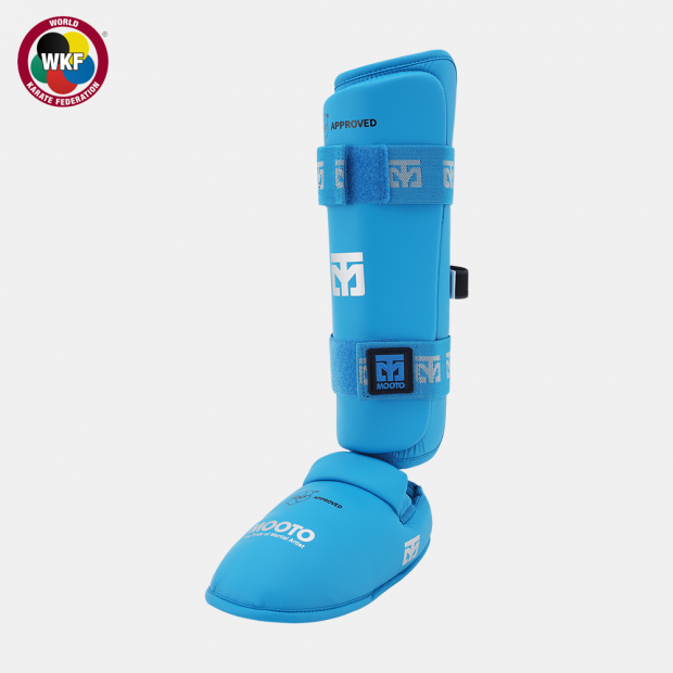 [Mooto] Karate Shin Pad & Foot Protector 2 - สีฟ้า