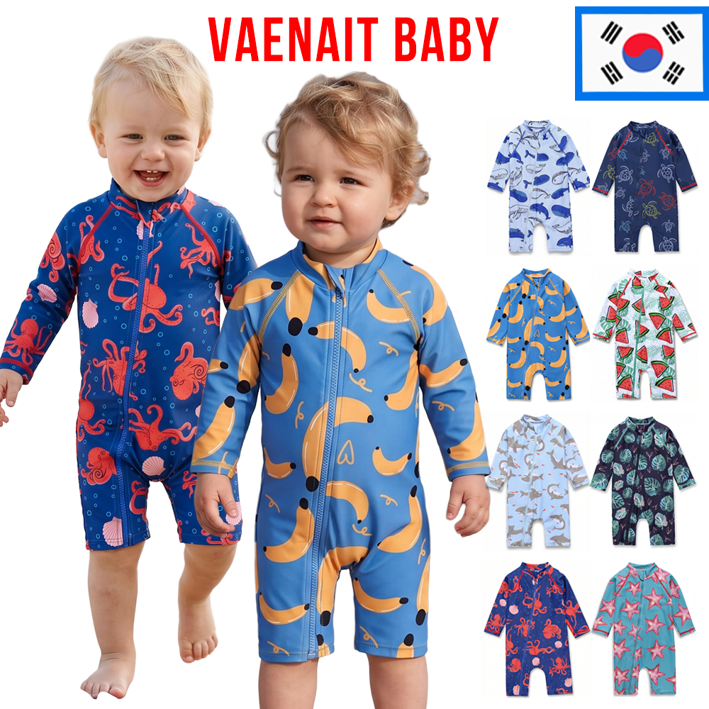 VAENAIT ชุดว่ายน้ําเด็กทารก.UPF 50+ เปลี่ยนง่ายด้วยSnap-buttons.สำหรับอายุ0-2ขวบ