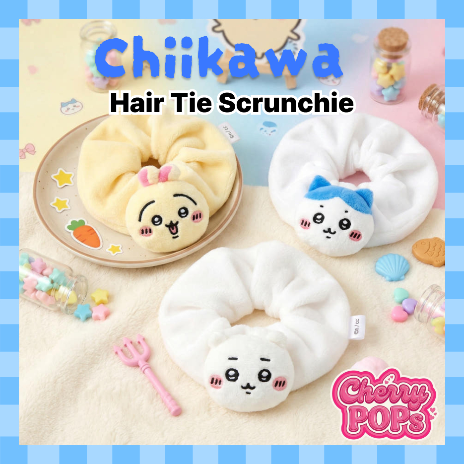 [Chikawa] ยางรัดผมตุ๊กตา - เครื่องประดับผมแท้ (Chikawa, Hachiware, Usagi)