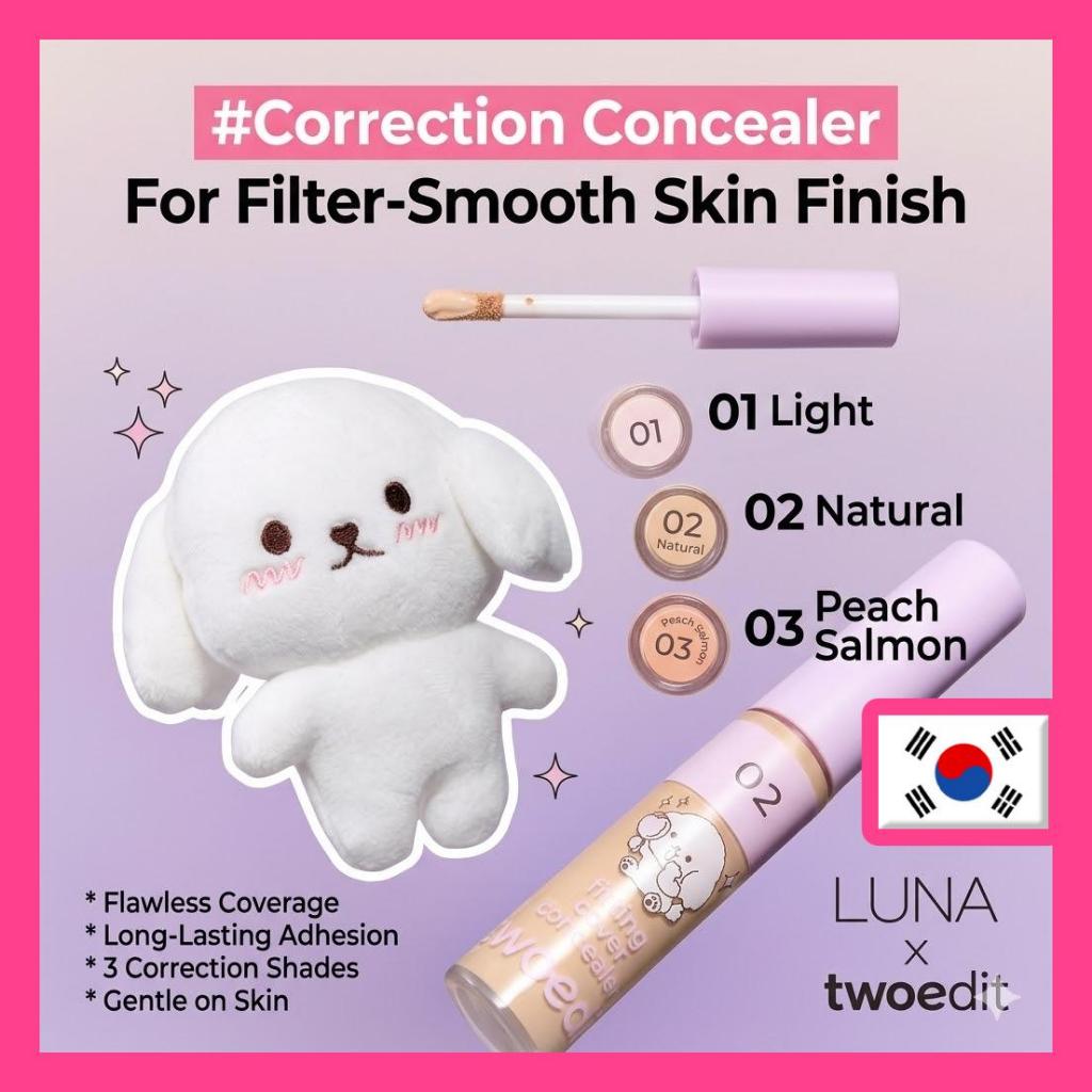 [DAISO Korea] Two Edit by LUNA Fitting Cover Concealer, 5g