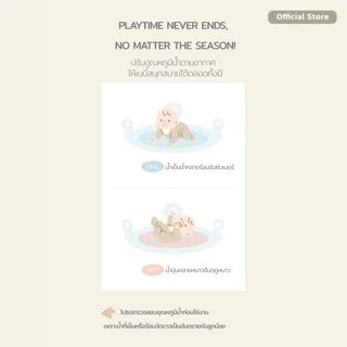 [Malang Honey] Malang Honey Tummy Time Water Mat Tactile Play พร้อมกระจกและกระดิ่งสีสําหรับทารก 0-12 ปี 84 ซม.*56 ซม.