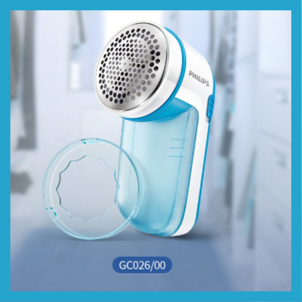 PHILIPS เครื่องโกนหนวดผ้า GC026 เครื่องกําจัดขุยแบบพกพา เสื้อกันหนาวไฟฟ้า Defuzzer พร้อมภาชนะที่ถอดอ