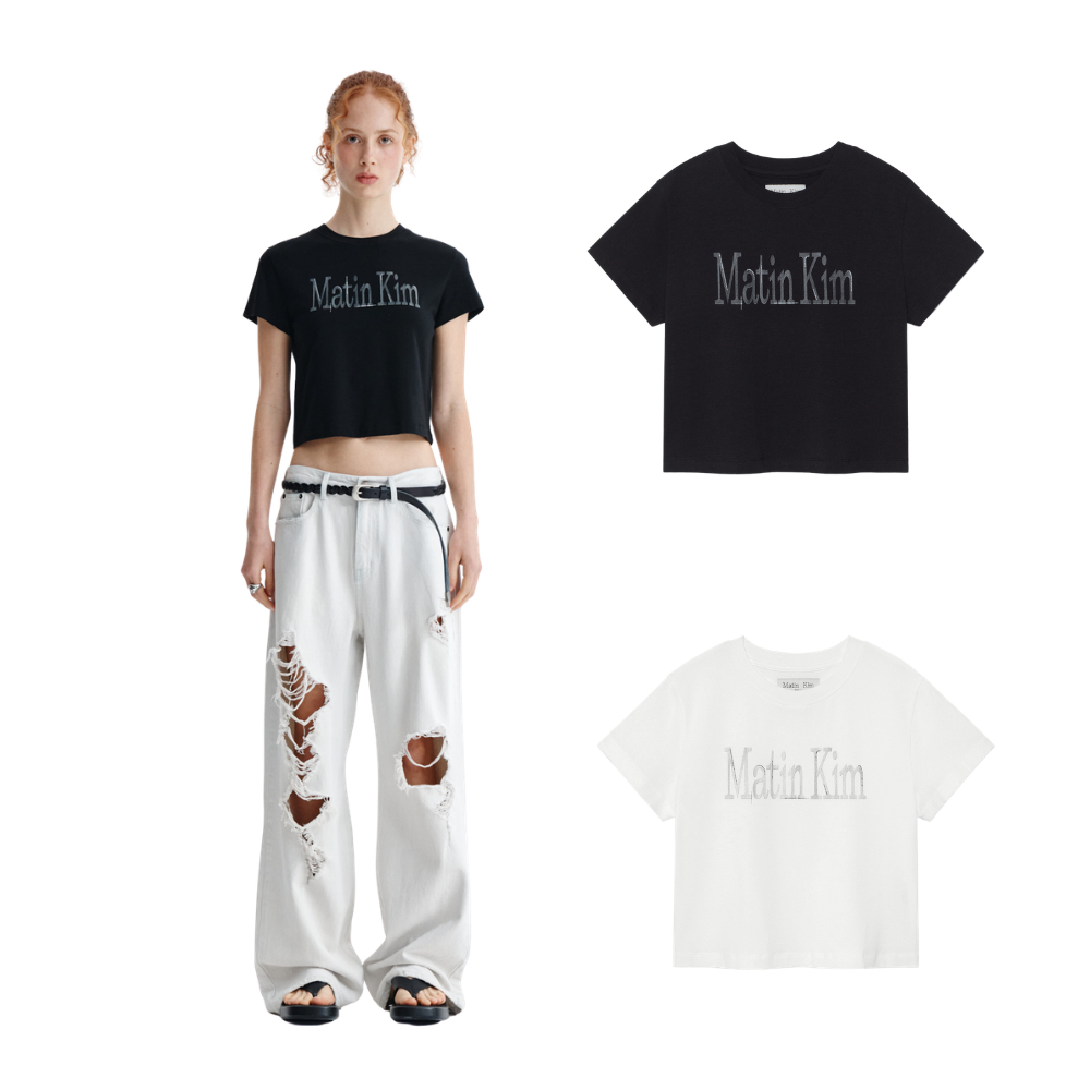 MATINKIM MATIN KIM Official ส่งตรงจากเกาหลี เสื้อยืดแขนยาว ใส่โดยดาราเกาหลี ไอดอลเกาหลีนิยม NewJeans