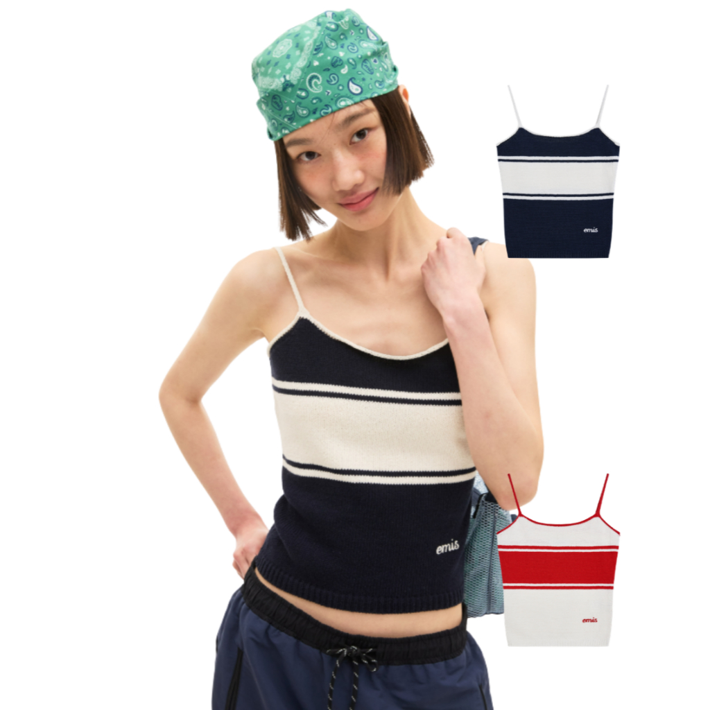 🇰🇷 EMIS EMIS Official ส่งตรงจากเกาหลี หมวกแก๊ป ดาราเกาหลีใส่ K-Pop Star Pick ใส่โดย Jisoo Y2K Style 