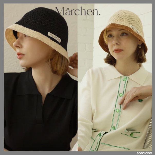 Marchen pippi crocher หมวกบักเก็ต 2 สี
