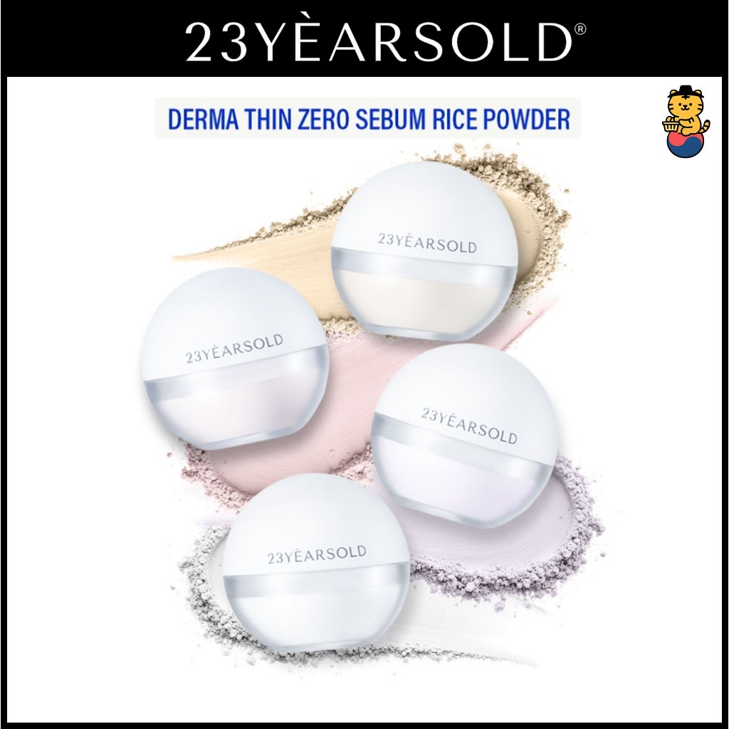 [23Yearsold] Derma Thin Zero Sebum Rice Powder 4colors