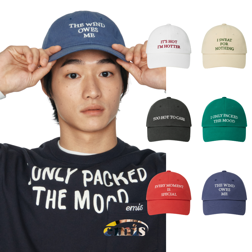 🇰🇷 EMIS EMIS Official ส่งตรงจากเกาหลี หมวกแก๊ป ดาราเกาหลีใส่ K-Pop Star Pick ใส่โดย Jisoo Y2K Style 