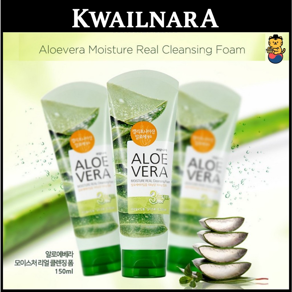 [KWAILNARA] โฟมล้างหน้าว่านหางจระเข้ มอยส์เจอร์ เรียล 150g/Welcos