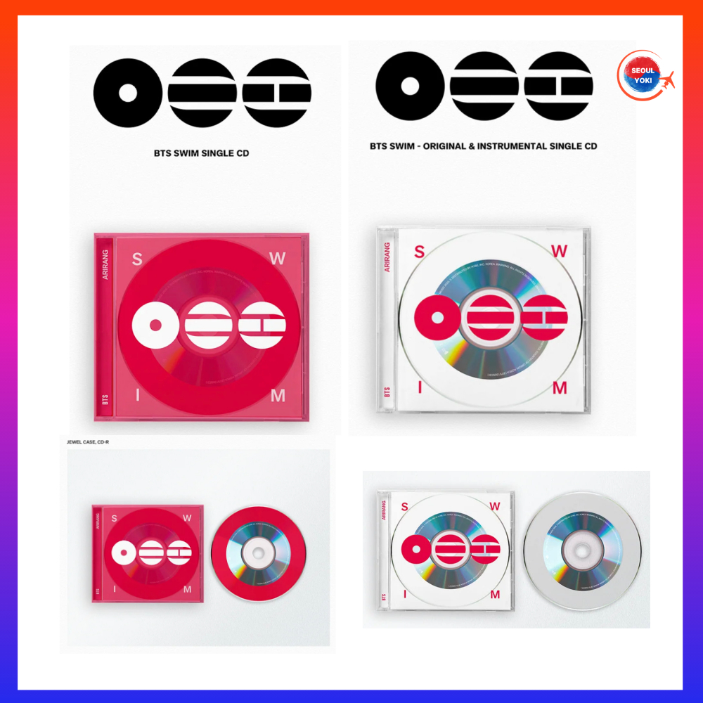 BTS SWIM Single CD (สีแดง)(Original/Instrumental)