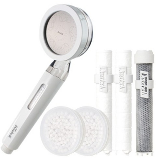 Duvel Showerae Wise I ชุดหัวฝักบัว Made in Korea หัวกรอง 2 ชิ้นกรองตะกอน 2 ชิ้น Carbon Filter ระบบกร