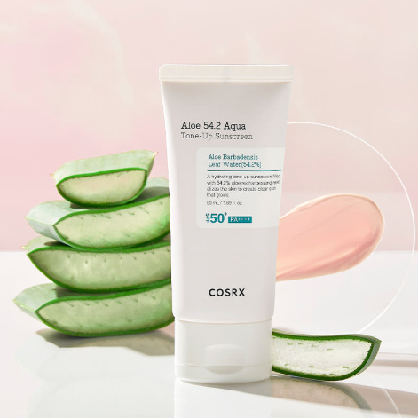 [ COSRX ] Aloe 54.2 Aqua Tone-Up Sunscreen Facial Sunscreen SPF 50+ PA++++