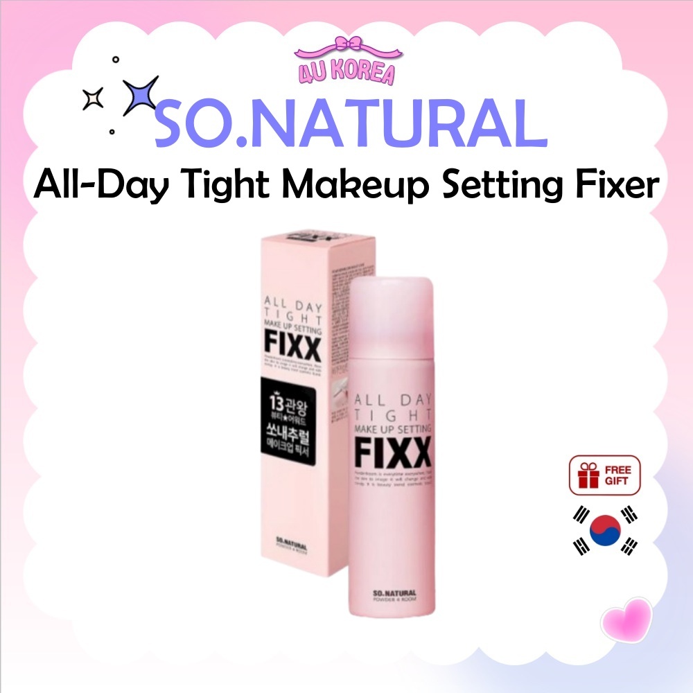 SO.NATURAL All-Day Tight Makeup Setting Fixer 75ml หรือ 100ml หรือ 120ml + 120ml / K-BEAUTY