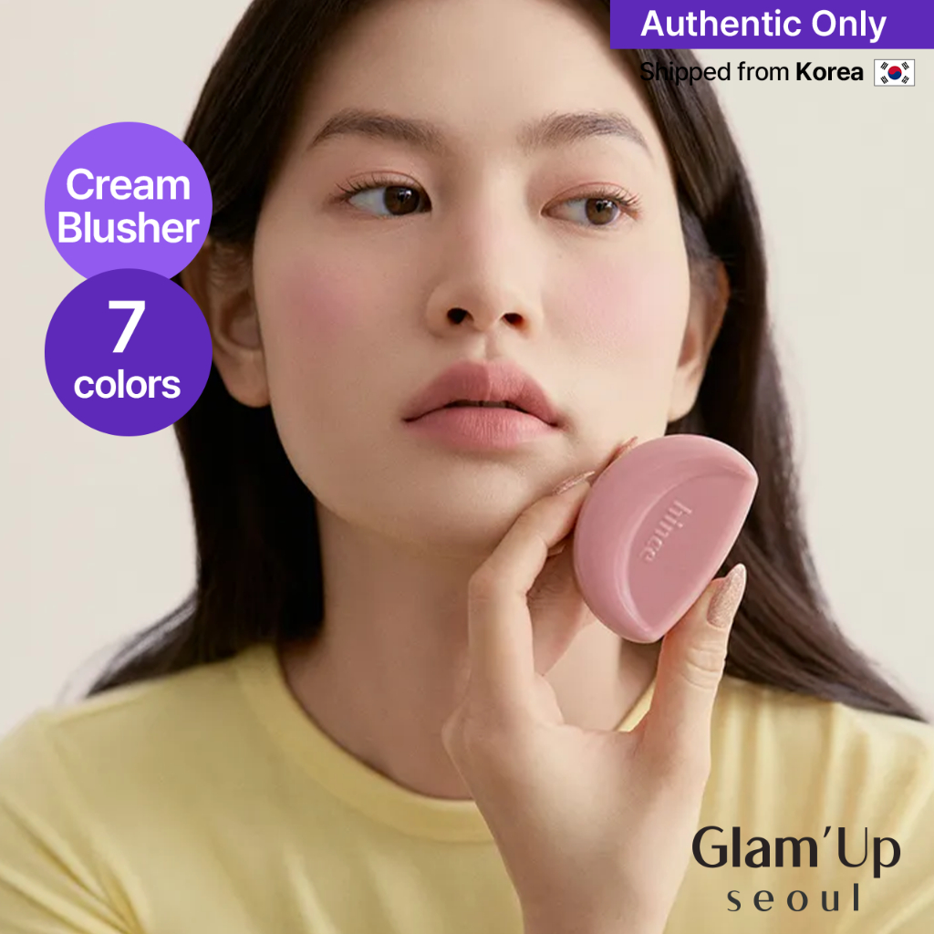 [Hince] NEW Half-Moon Cheek Blush (7 สี / 3g) Soft Blur Cream Blusher Pore Blurring Natural Glow l จ