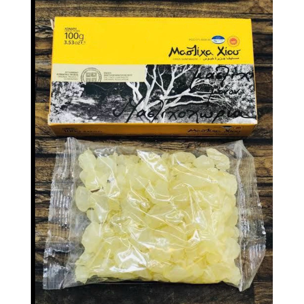 100% Natural Mastic Gum from Chios – Pure Greek Mastiha ของแท้