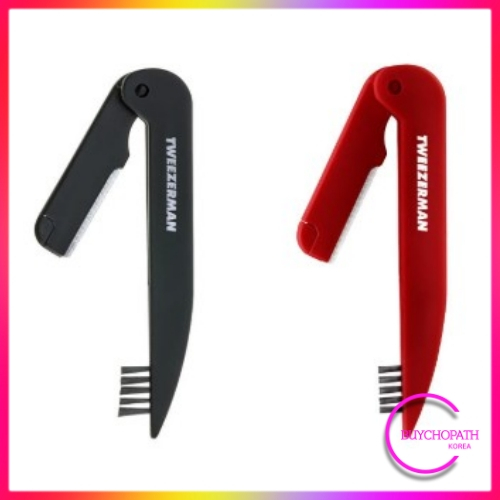 [Tweezerman] Precision Folding Razor / Eyebrow & Facial Hair Razor / การออกแบบพับใบมีดสแตนเลส